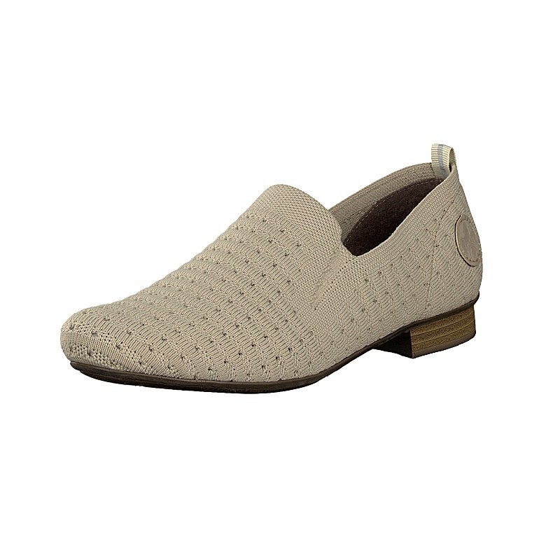 Slip On Rieker 51984-62 Para Mulher - Bege